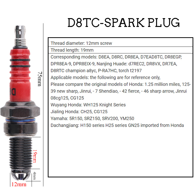 10PCS Motorcycle Spark Plugs D - огляд і ціна Bosch Spark Plug Platinum